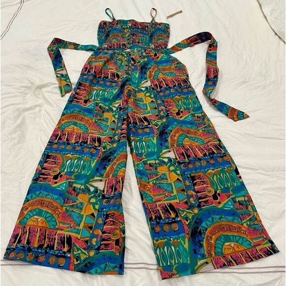 CLEOBELLA Sefina Jumpsuit 100% Cotton Multicolor print - Picture 2 of 8